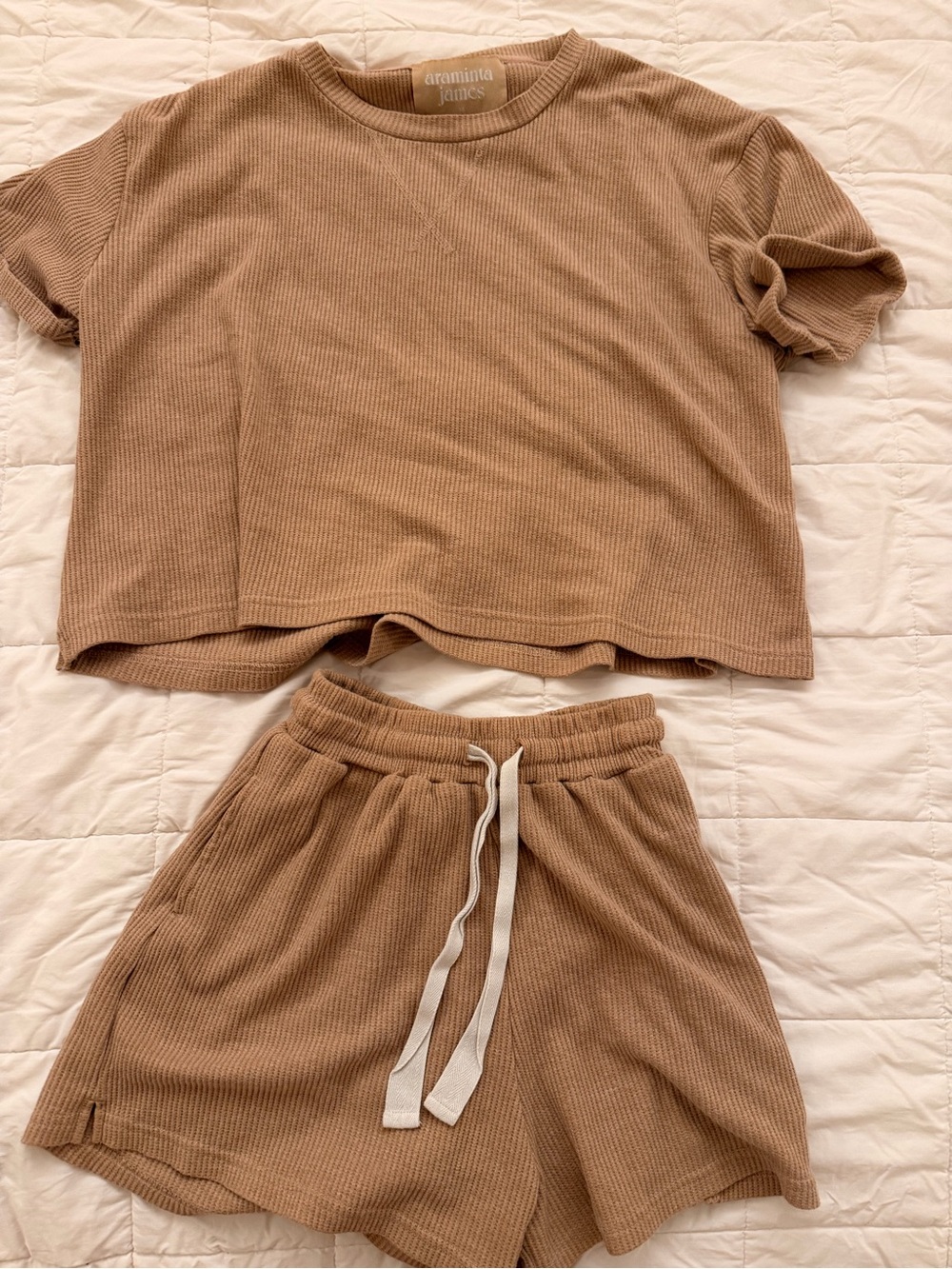 Araminta James waffle lounge set XS